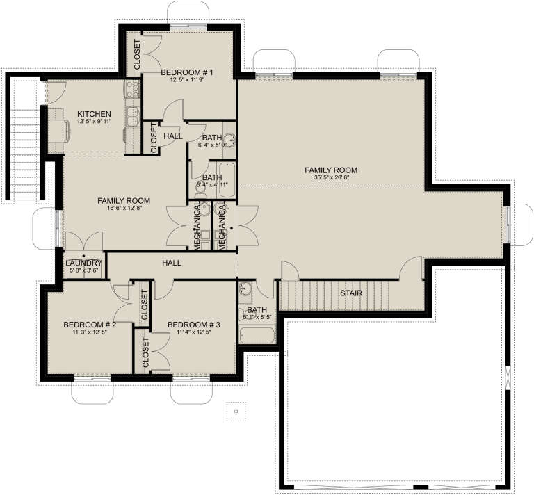 House Plan House Plan #25416 Drawing 2