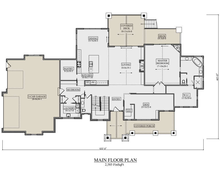 House Plan House Plan #25417 Drawing 1