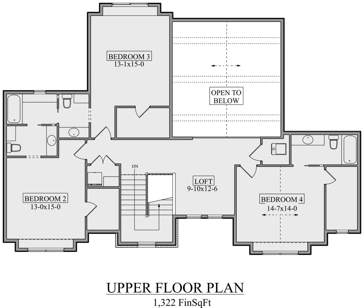 Second Floor for House Plan #5631-00145