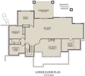 Basement for House Plan #5631-00145