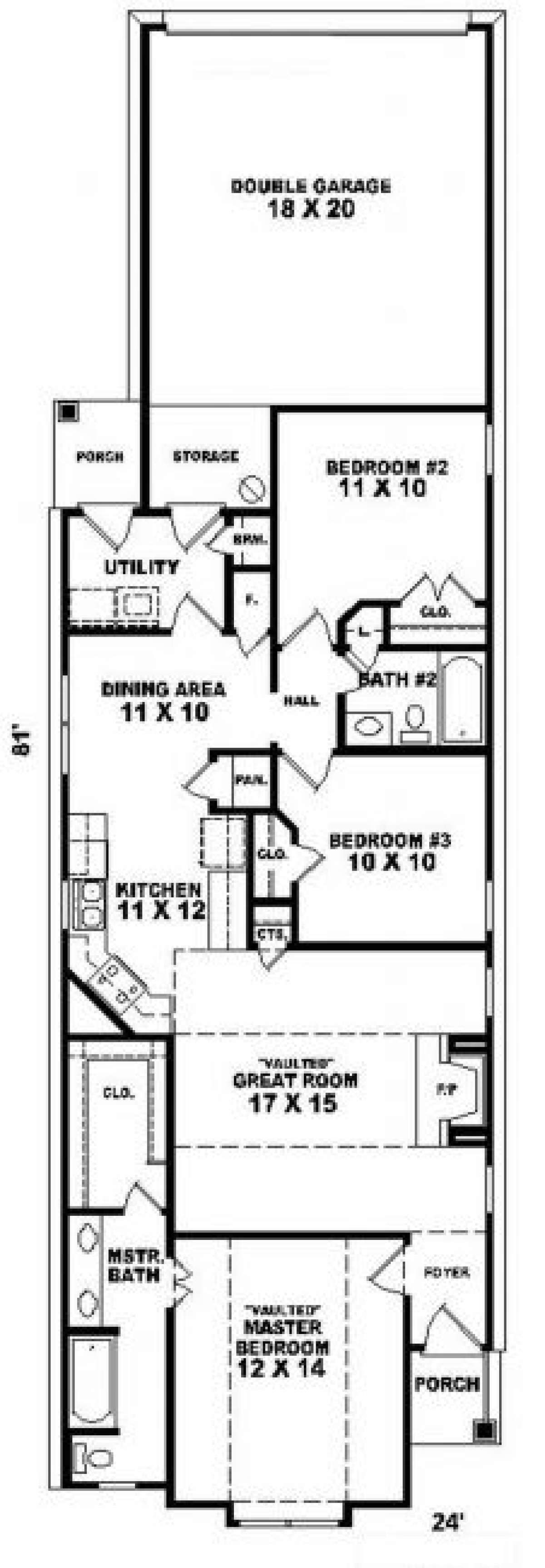 Floorplan for House Plan #053-00274