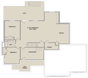 Basement for House Plan #8768-00003