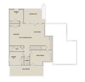 Basement for House Plan #8768-00005