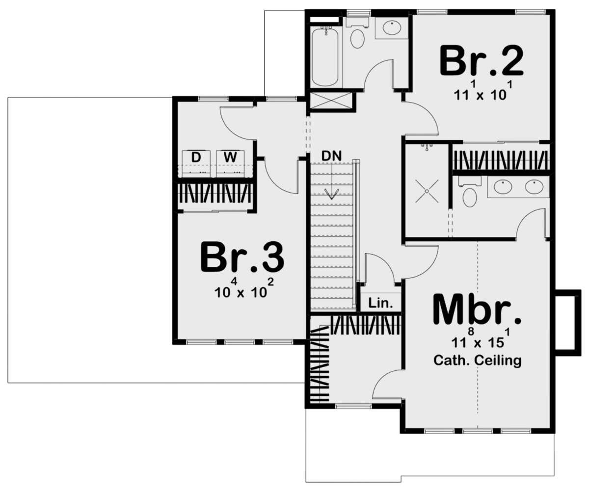 Second Floor for House Plan #963-00531