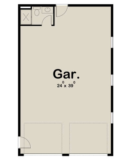Garage Floor for House Plan #963-00532