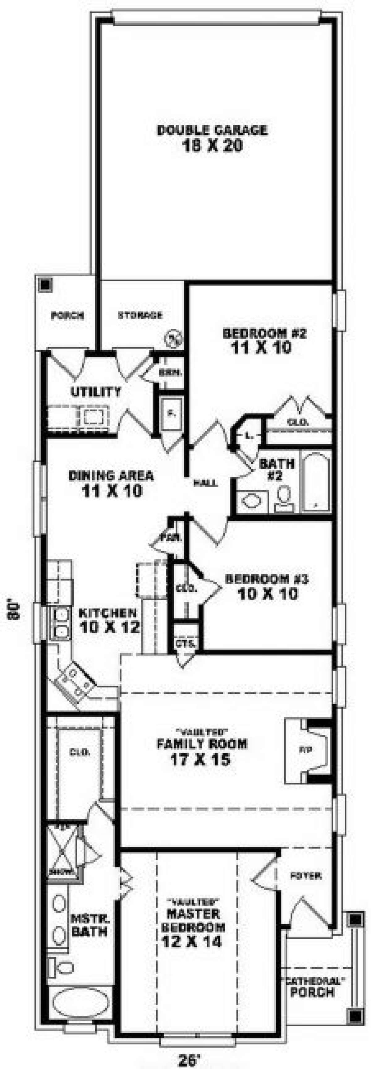 Floorplan for House Plan #053-00275