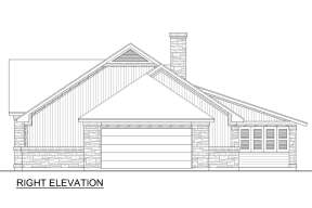 Ranch House Plan #5445-00460 Elevation Photo