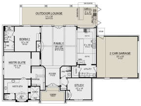 Main Floor for House Plan #5445-00460