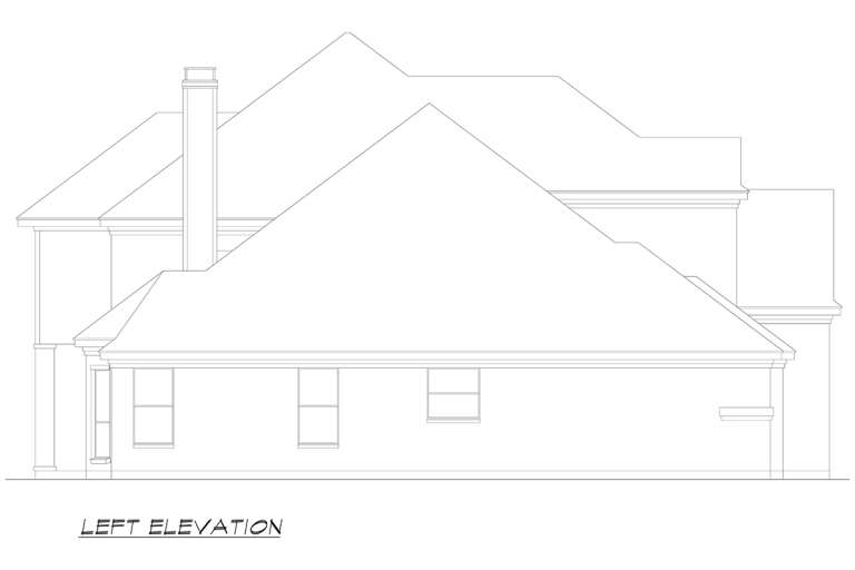 Traditional House Plan #5445-00462 Elevation Photo