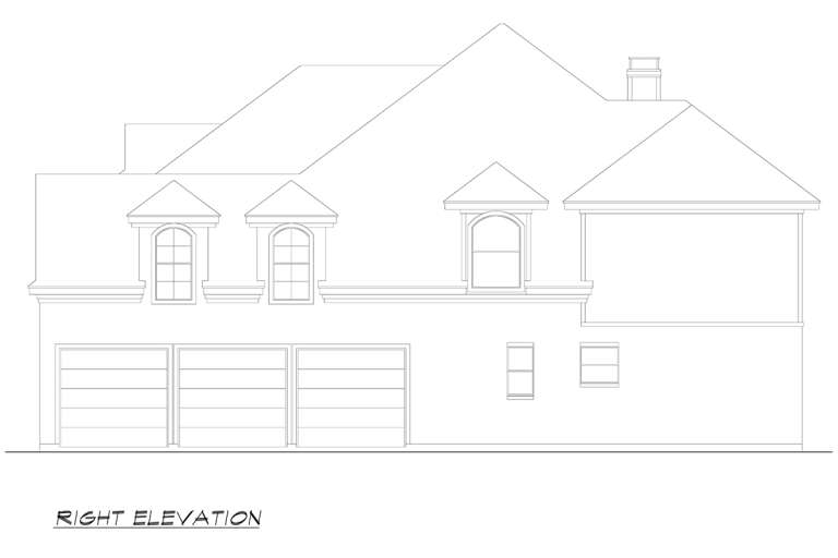 Traditional House Plan #5445-00462 Elevation Photo