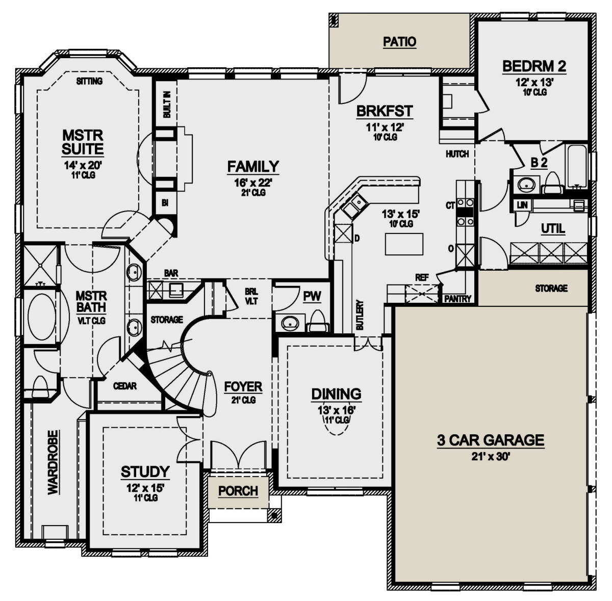 Main Floor for House Plan #5445-00462
