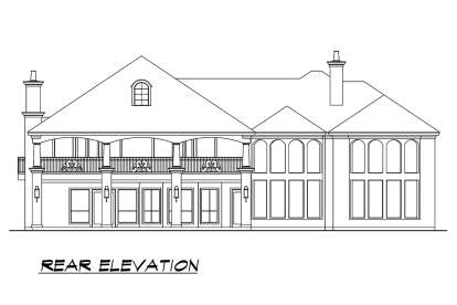 Mediterranean House Plan #5445-00463 Elevation Photo