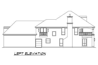 Mediterranean House Plan #5445-00463 Elevation Photo