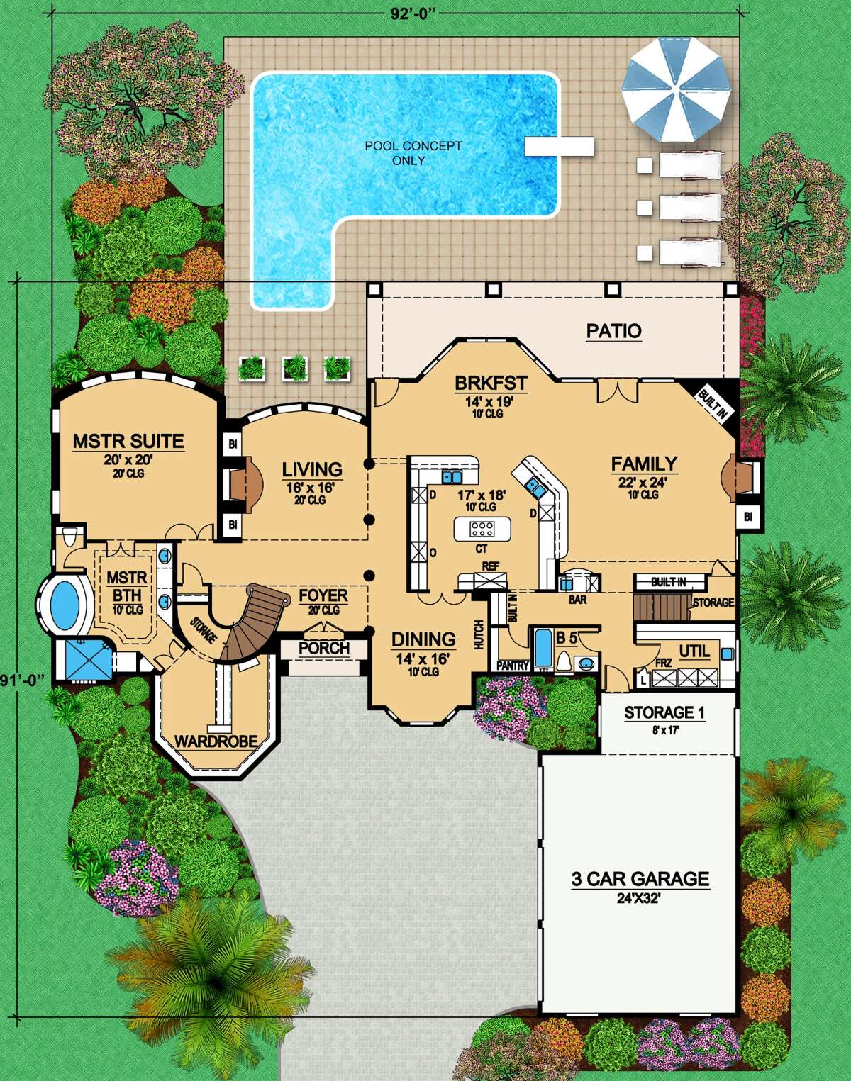 Main Floor for House Plan #5445-00463