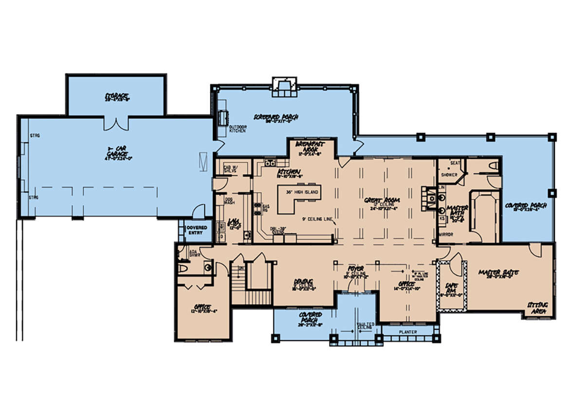 Main Floor for House Plan #8318-00196