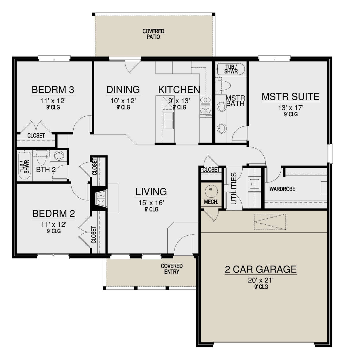 Main Floor for House Plan #5445-00465