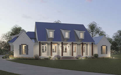 Modern Farmhouse House Plan #4534-00056 Elevation Photo