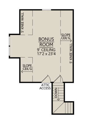Bonus Room for House Plan #4534-00056