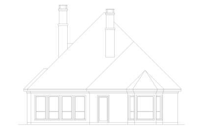 European House Plan #5445-00466 Elevation Photo