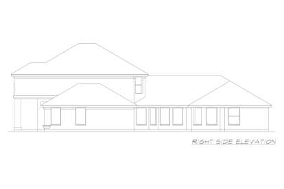 European House Plan #5445-00469 Elevation Photo