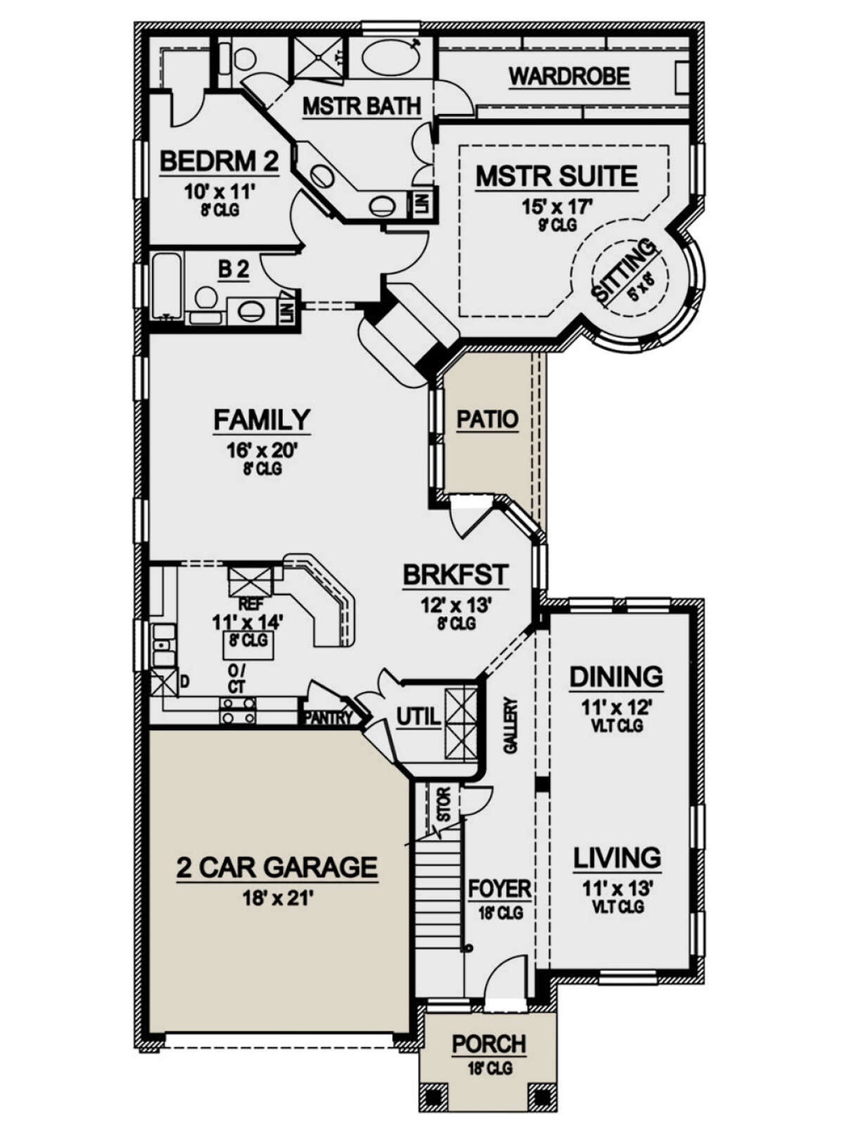 Main Floor for House Plan #5445-00469