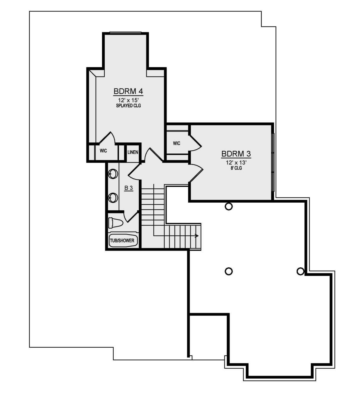 Floorplan 2 for House Plan #5445-00470