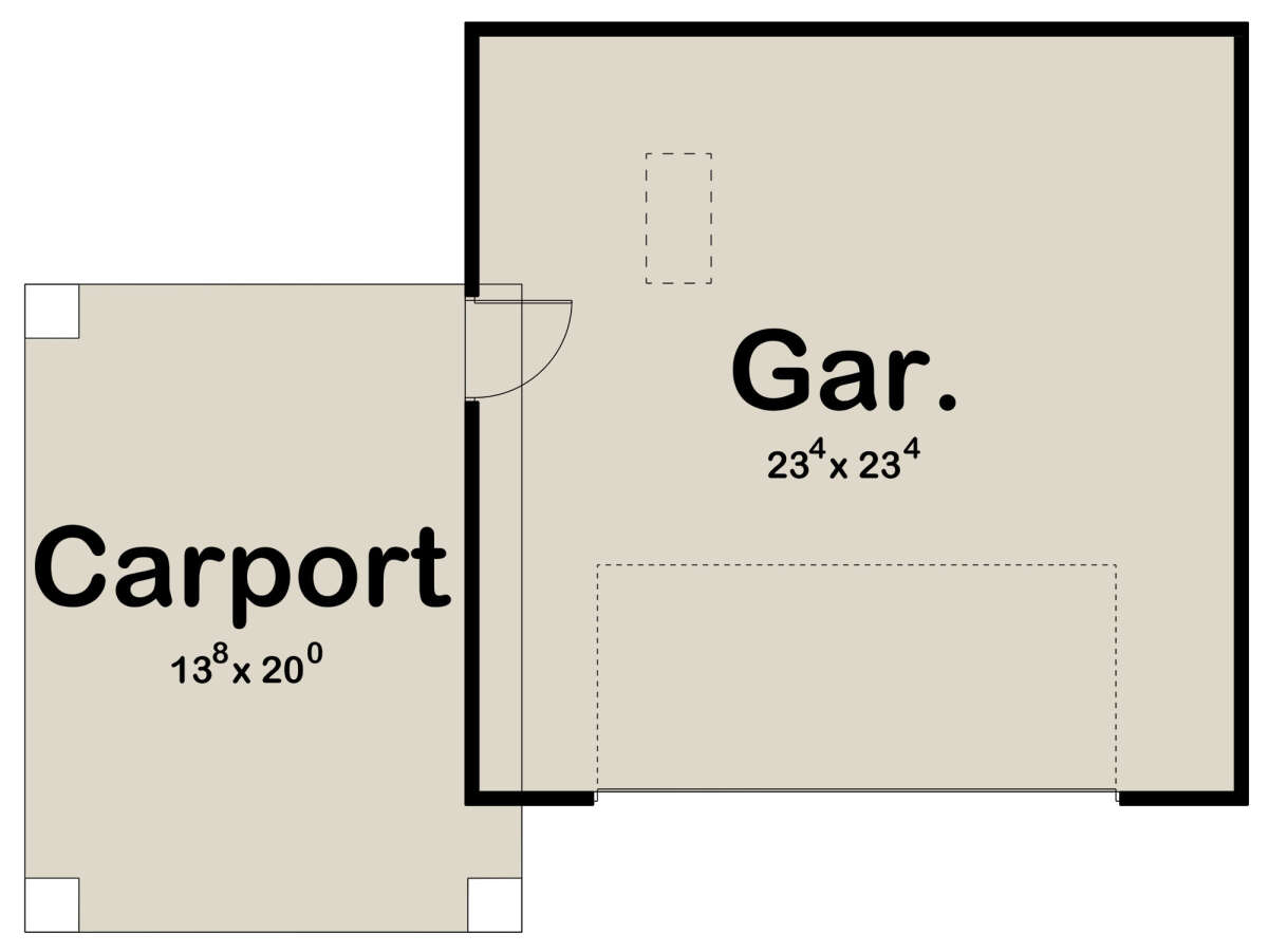 Garage Floor for House Plan #963-00537