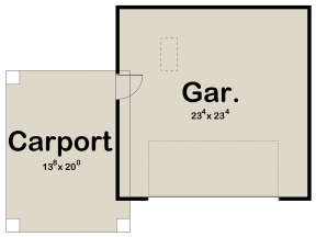 Garage Floor for House Plan #963-00537