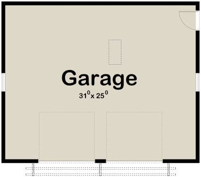 Garage Floor for House Plan #963-00538