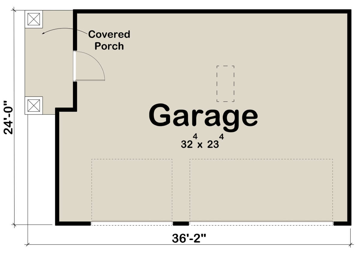Garage Floor for House Plan #963-00539