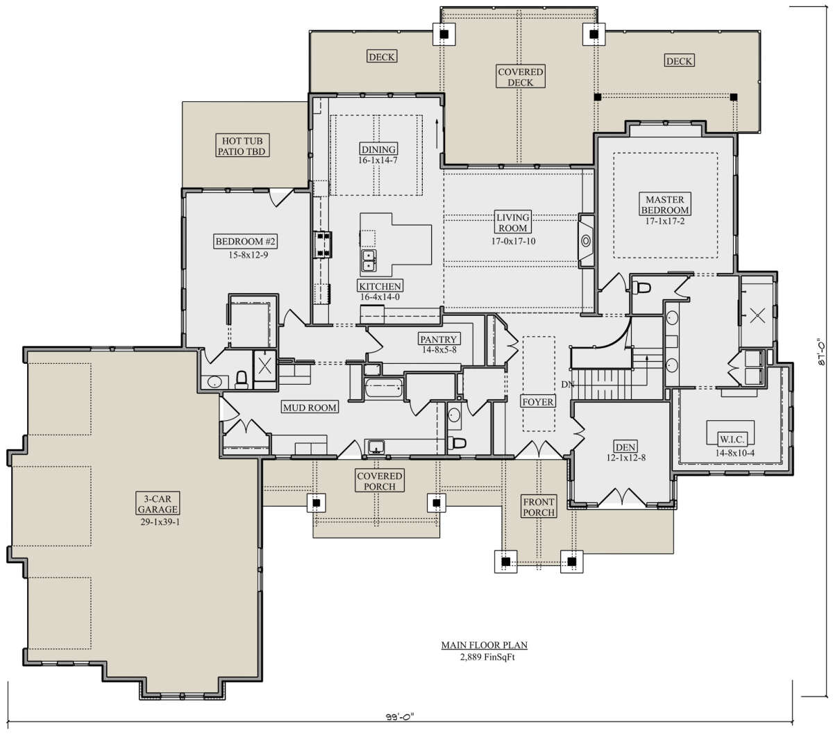 Main Floor for House Plan #5631-00148