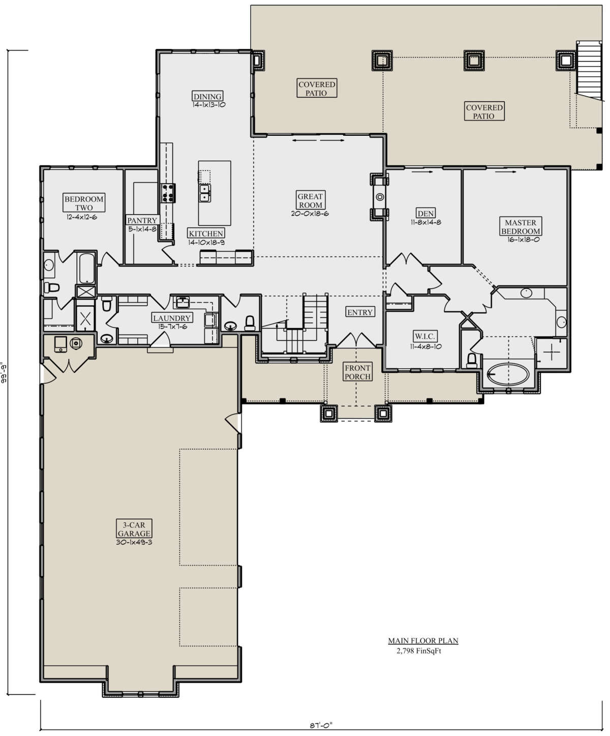 Main Floor for House Plan #5631-00149
