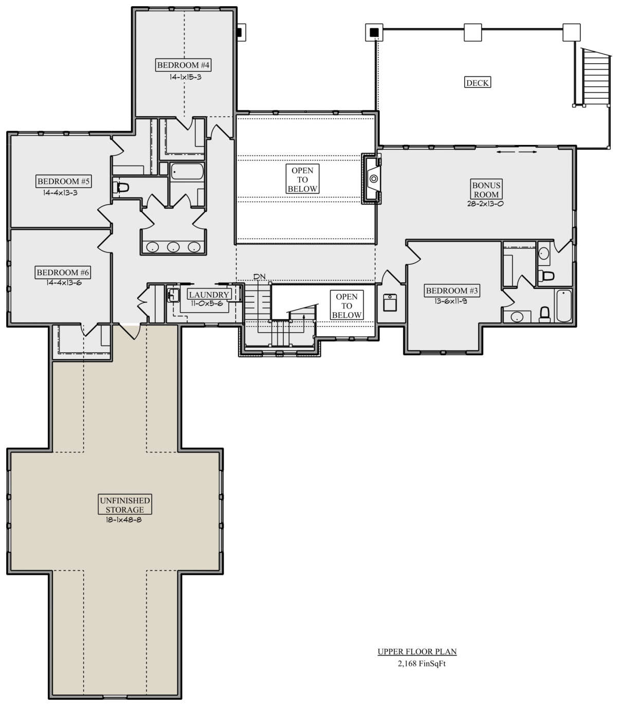 Second Floor for House Plan #5631-00149