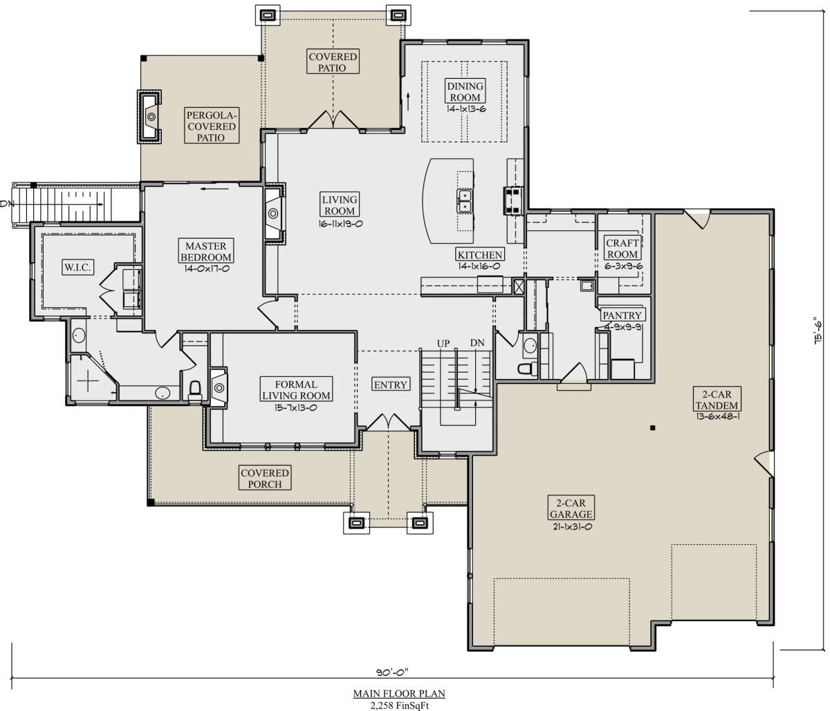 Main Floor for House Plan #5631-00150