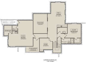 Basement for House Plan #5631-00150