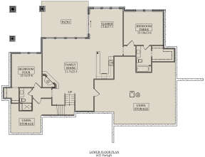 Basement for House Plan #5631-00151