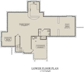 Basement for House Plan #5631-00152