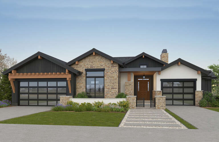 House Plan House Plan #25452 Front Elevation 