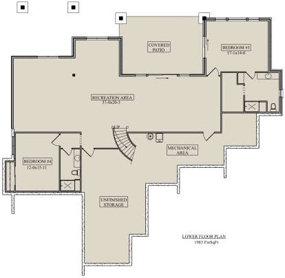 Basement for House Plan #5631-00153