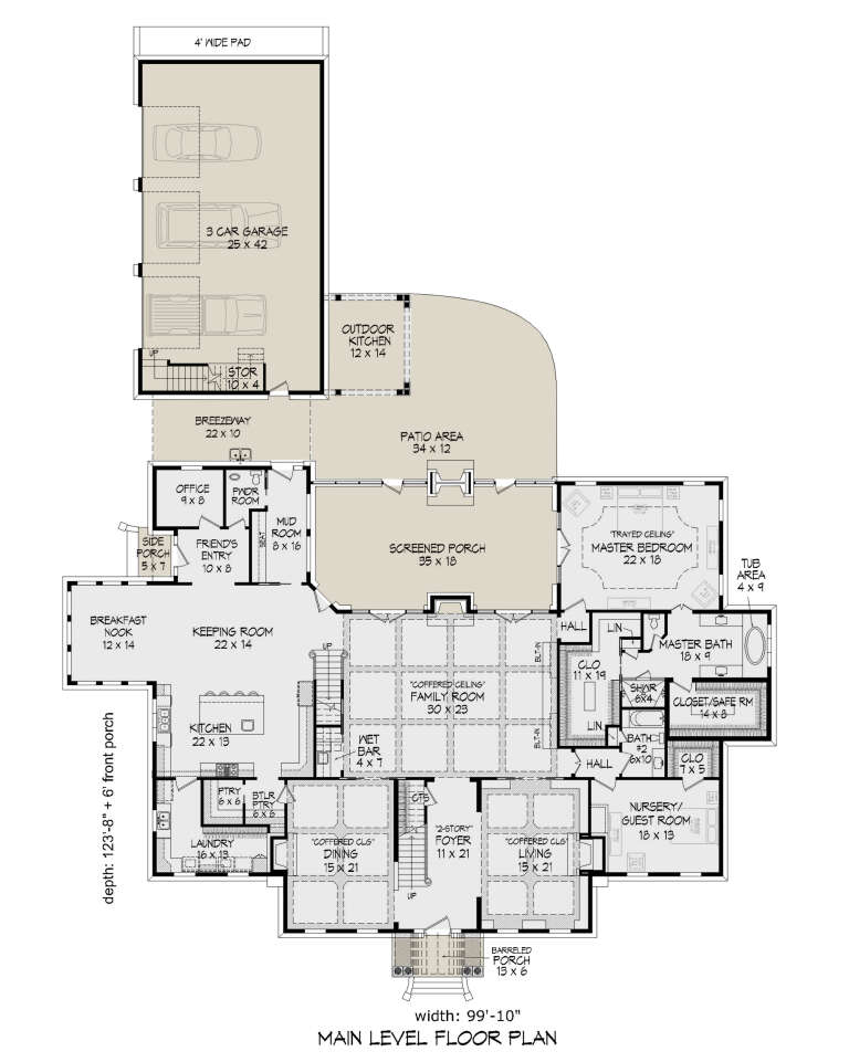 House Plan House Plan #25454 Drawing 1