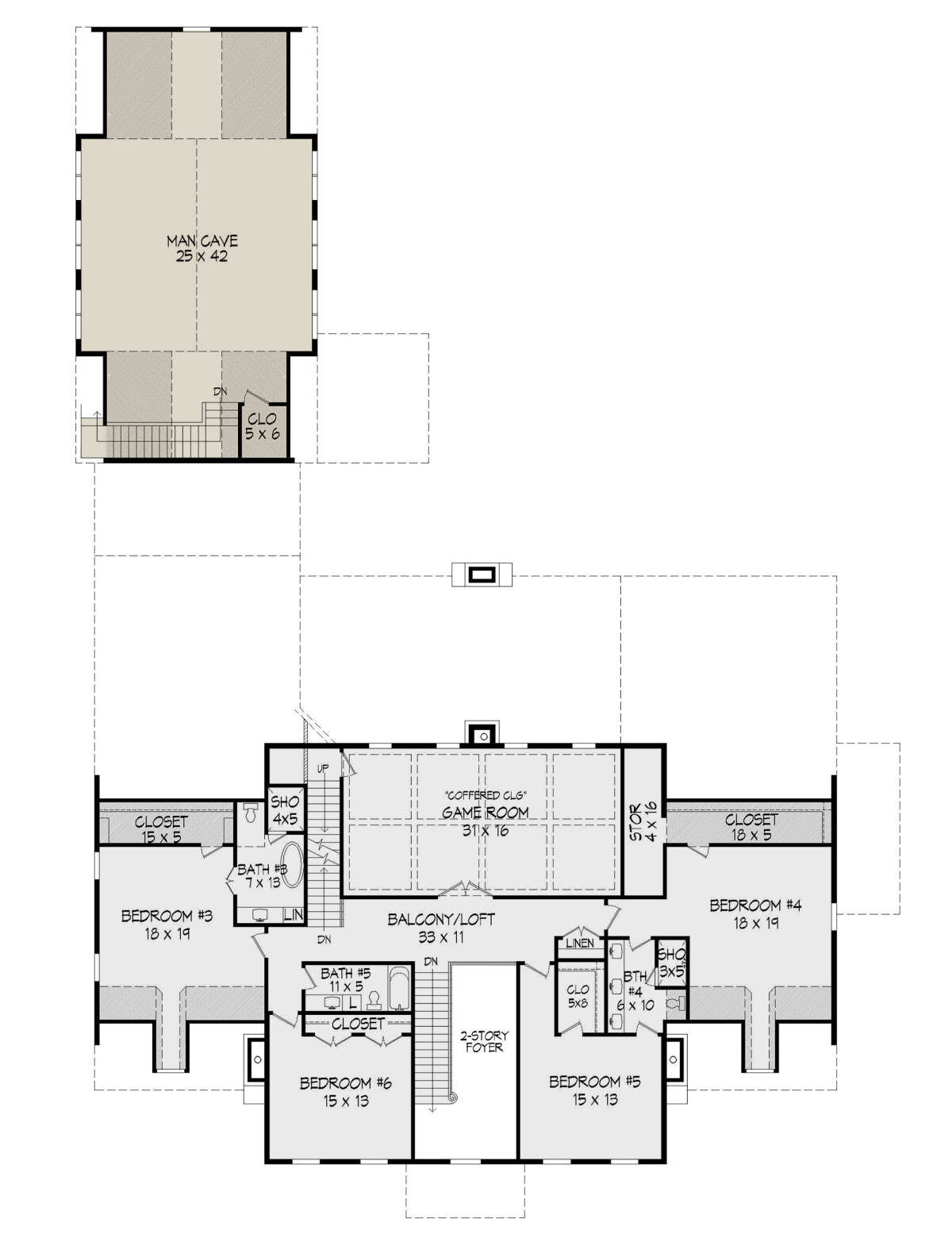 Second Floor for House Plan #940-00333
