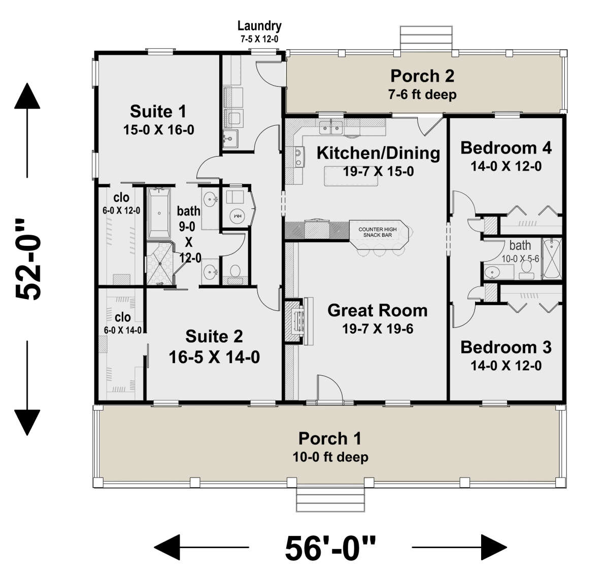 Main Floor for House Plan #1776-00118