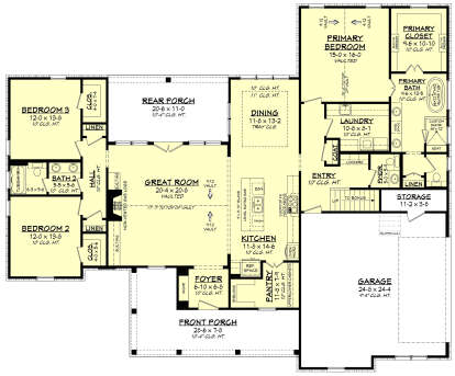 Main Floor for House Plan #041-00246