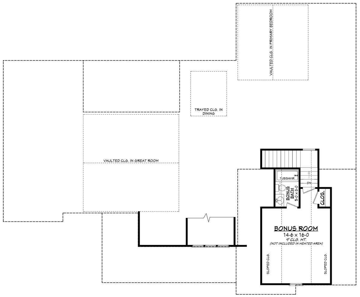 Bonus Room for House Plan #041-00246
