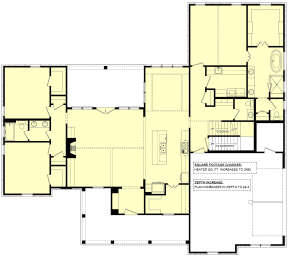Main Floor w/ Basement Stair Location for House Plan #041-00246