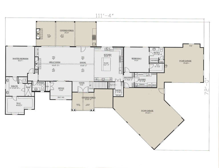 House Plan House Plan #25457 Drawing 1
