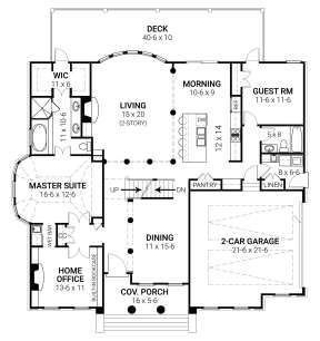 Main Floor for House Plan #4195-00038