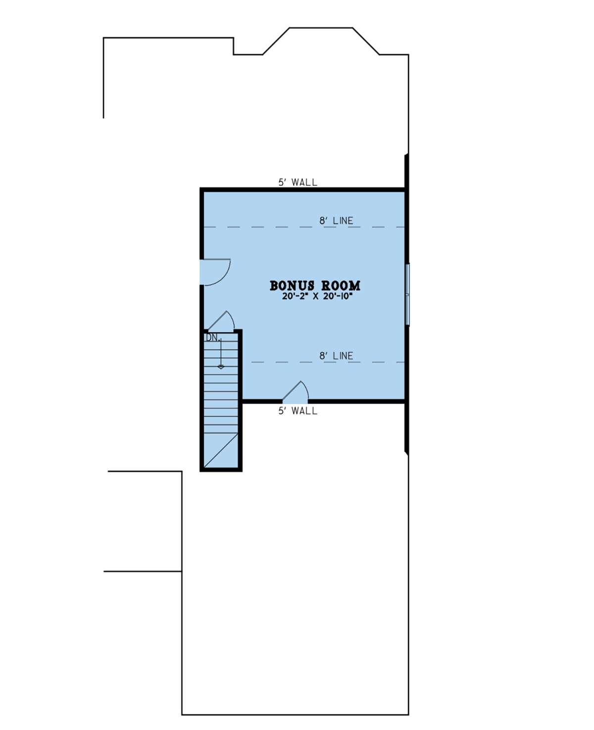 Bonus Room for House Plan #8318-00197
