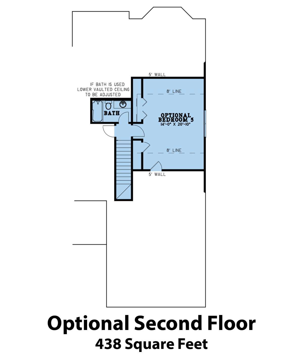 Optional Second Floor for House Plan #8318-00197