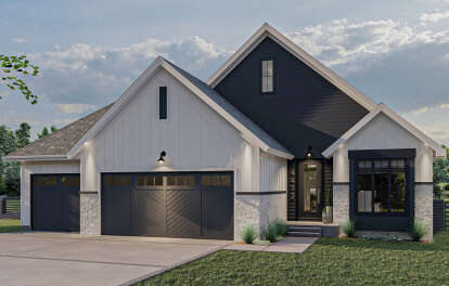 3 Bed, 2 Bath, 2061 Square Foot House Plan - #963-00540